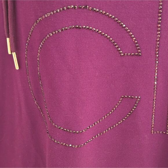 Calvin Klein Purple Plum Hooded Super Soft CK Dress Plus Size 3X New - Picture 7 of 8